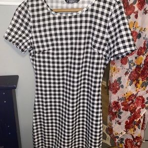 Shein checkered dress